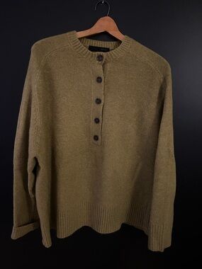 Zara oversized olive green Henley